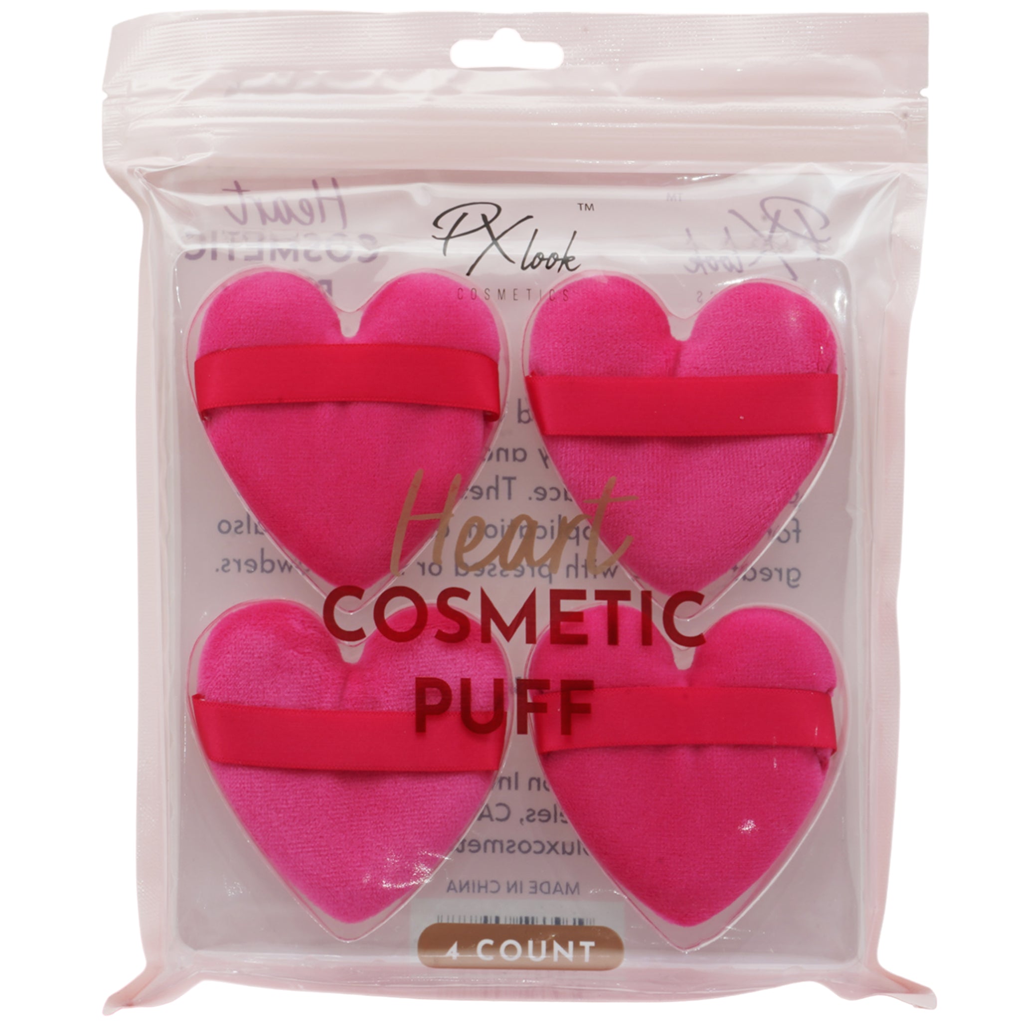 Heart Cosmetic Puff A - Px Look | Wholesale Makeup