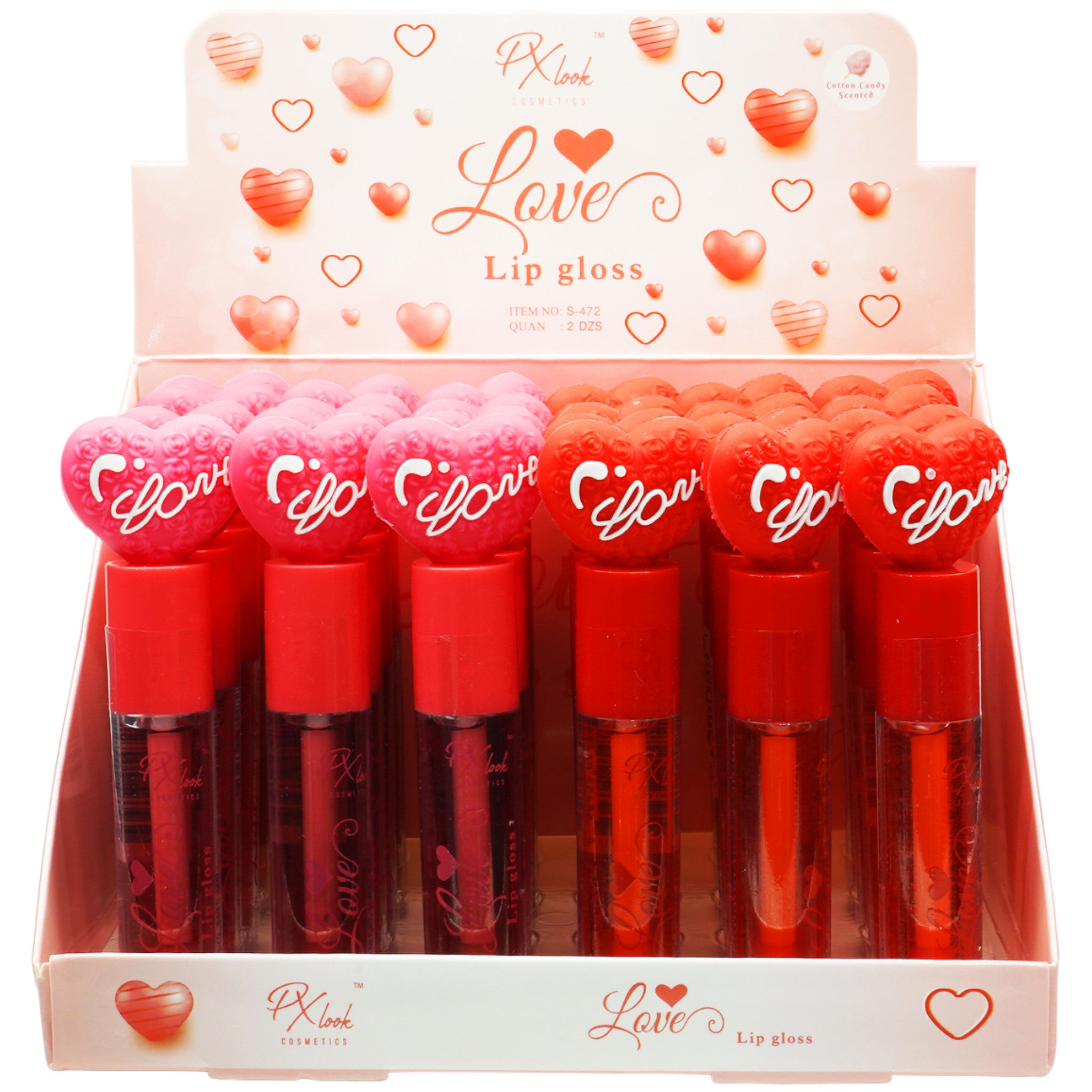 Px Look Love Lip Gloss - Wholesale Display 24 Units (S-472)