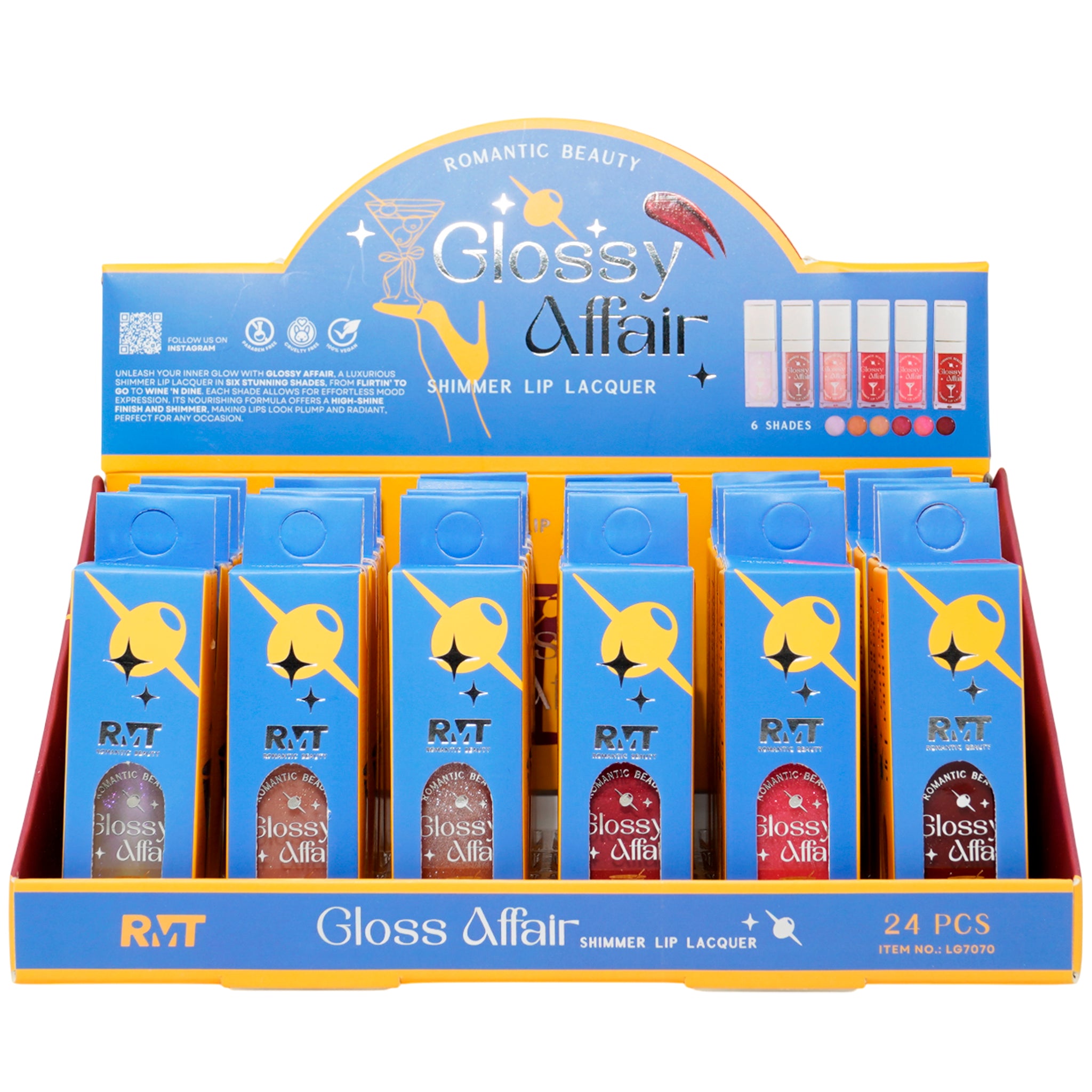 Glossy Affair Shimmer Lip Lacquer Romantic Beauty | Wholesale Makeup