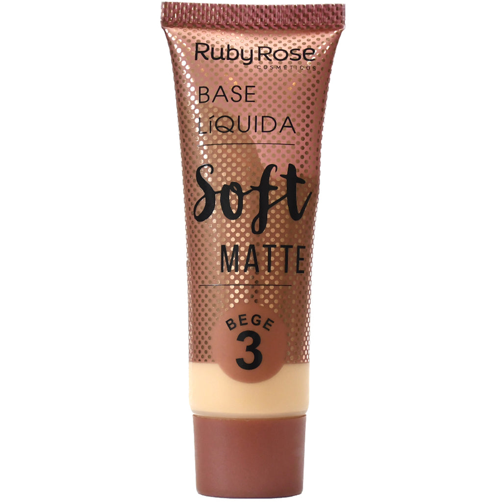 Soft Matte Foundation Bege #3 - Ruby Rose | Wholesale Makeup