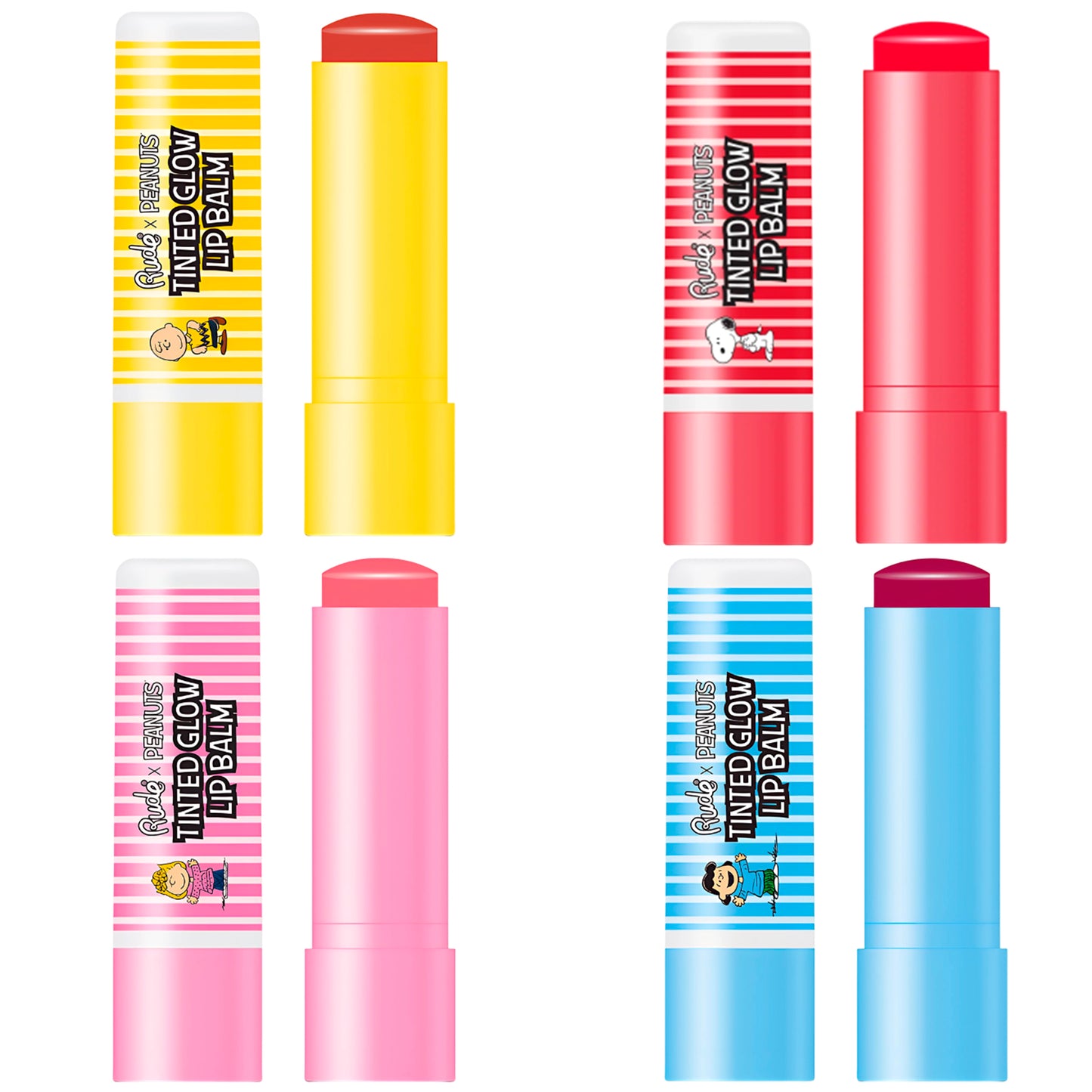 Peanuts Tinted Glow Lip Balm - Rude Cosmetics | Wholesale Makeup