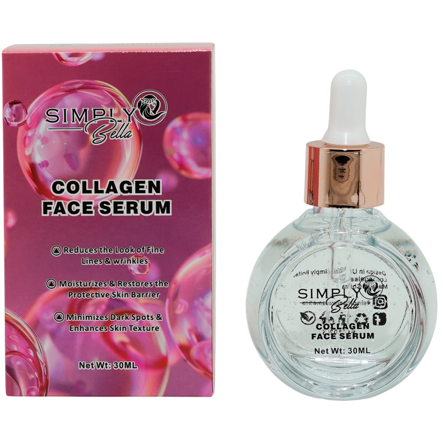 Collagen Face Serum - Simply Bella | Wholesale Makeup