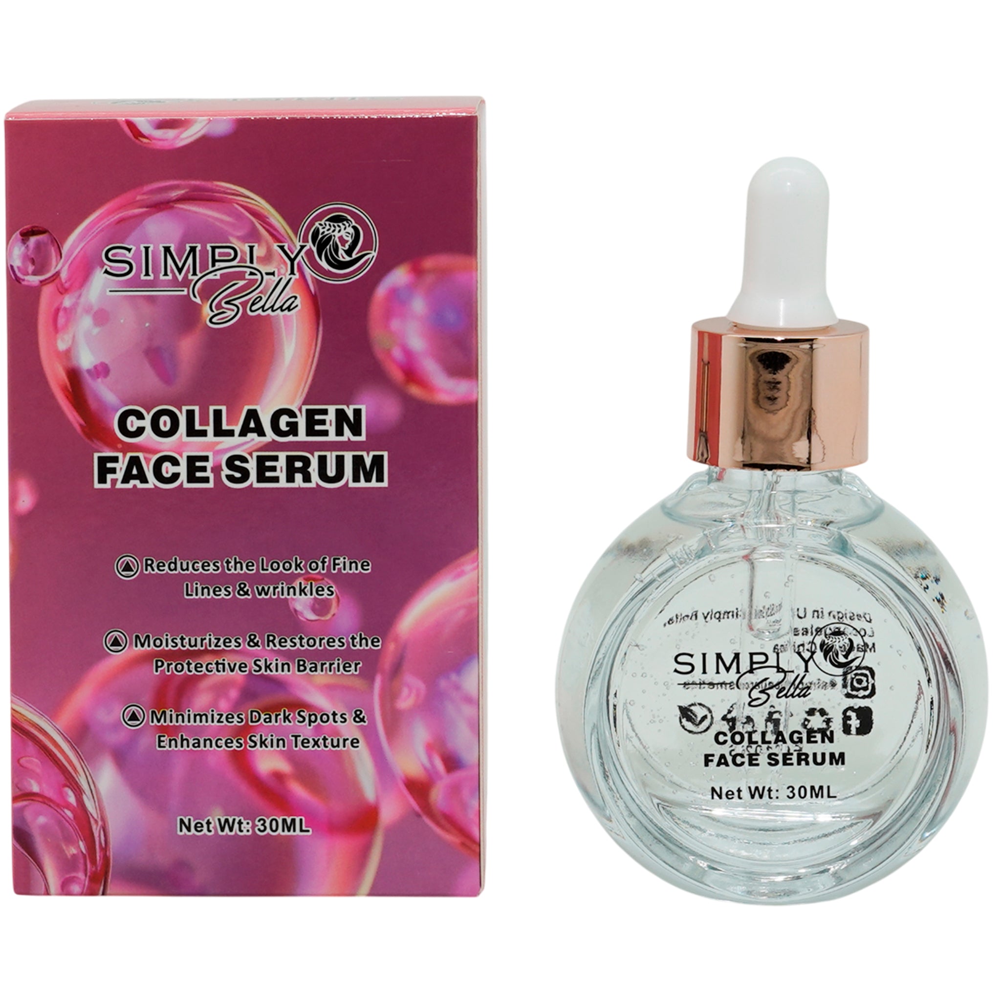 Collagen Face Serum - Simply Bella | Wholesale Makeup