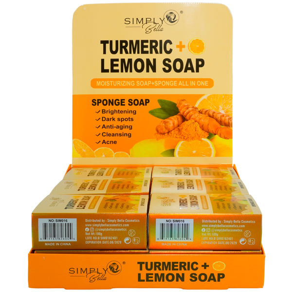 Turmeric + Lemon Soap - Simply Bella | Wholesale Makeup