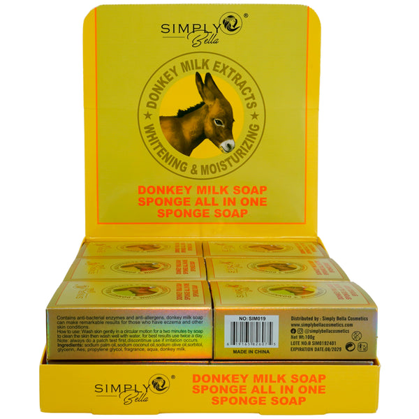 Donkey Milk Sponge Soap - Simply Bella | Wholesale Makeup