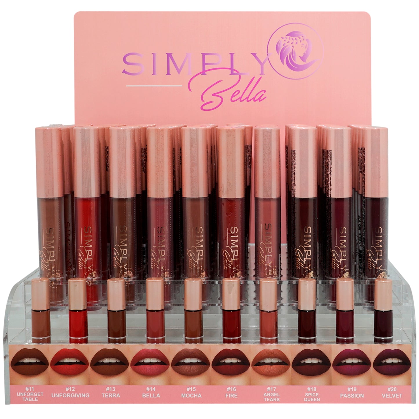 Matte Long Lasting Lipgloss Simply Bella | Wholesale Makeup
