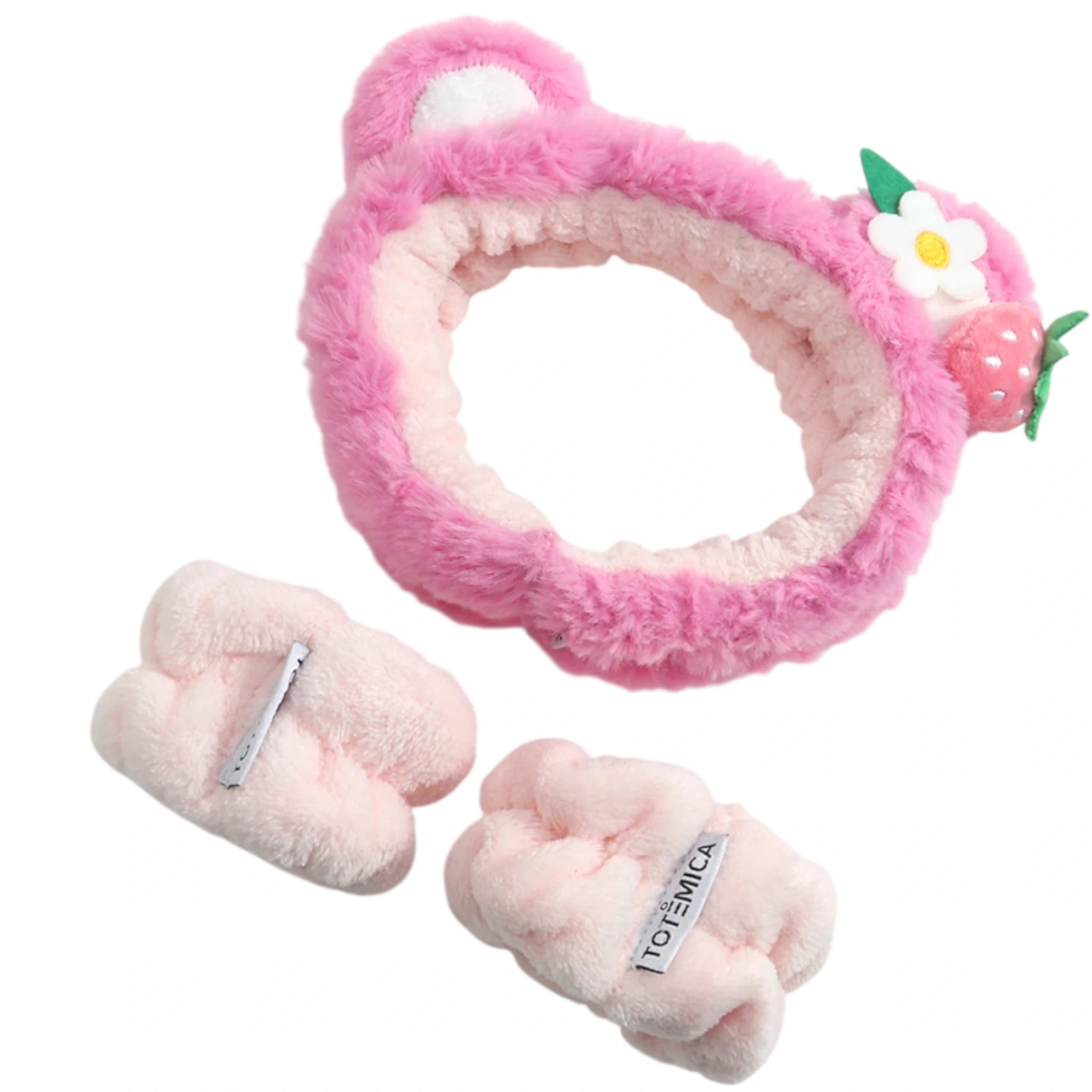 Spa Headband & Wristband Strawberry Totemica | Wholesale Makeup