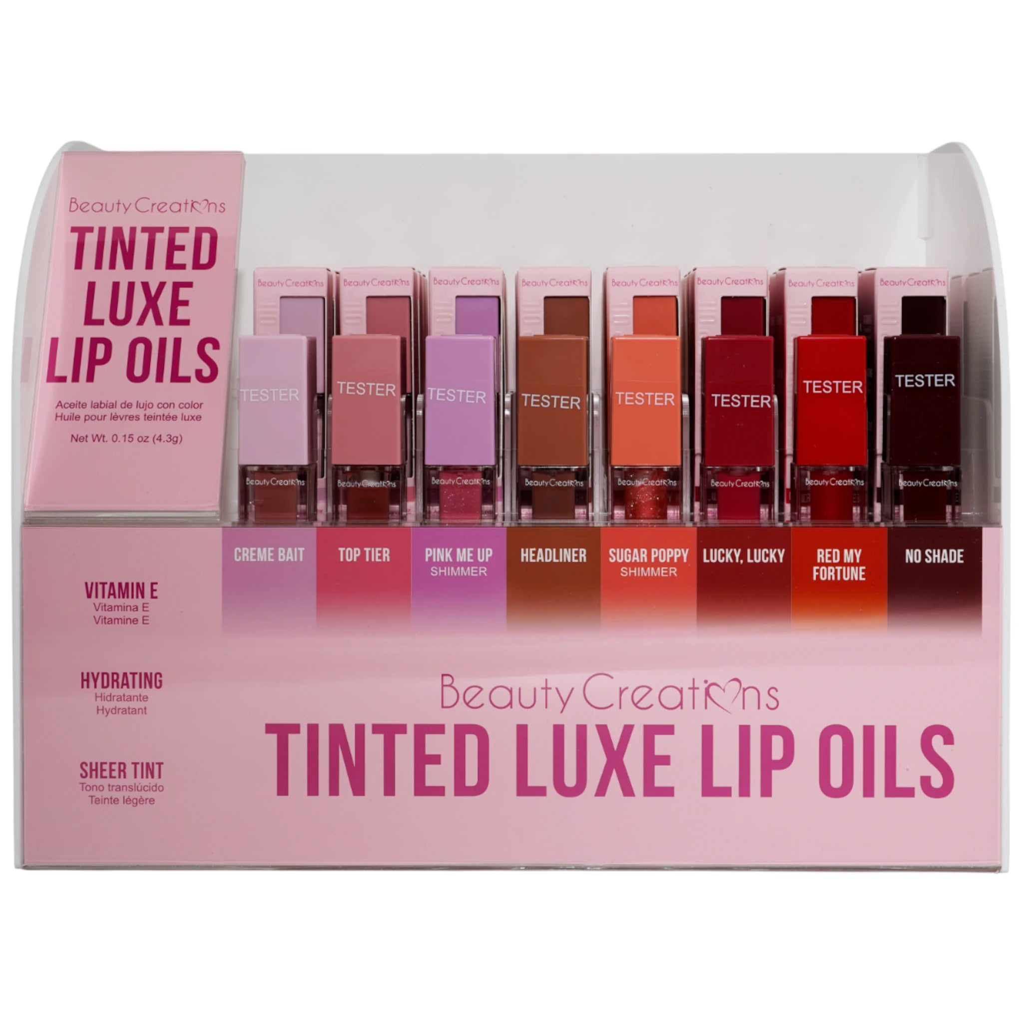 Tinted Luxe Lip Oils - Beauty Creations | Wholesale Makeup