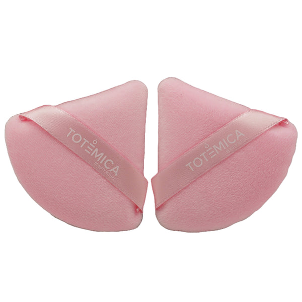 Triangle Velvet Pink Powder Puff Totémica | Wholesale Makeup
