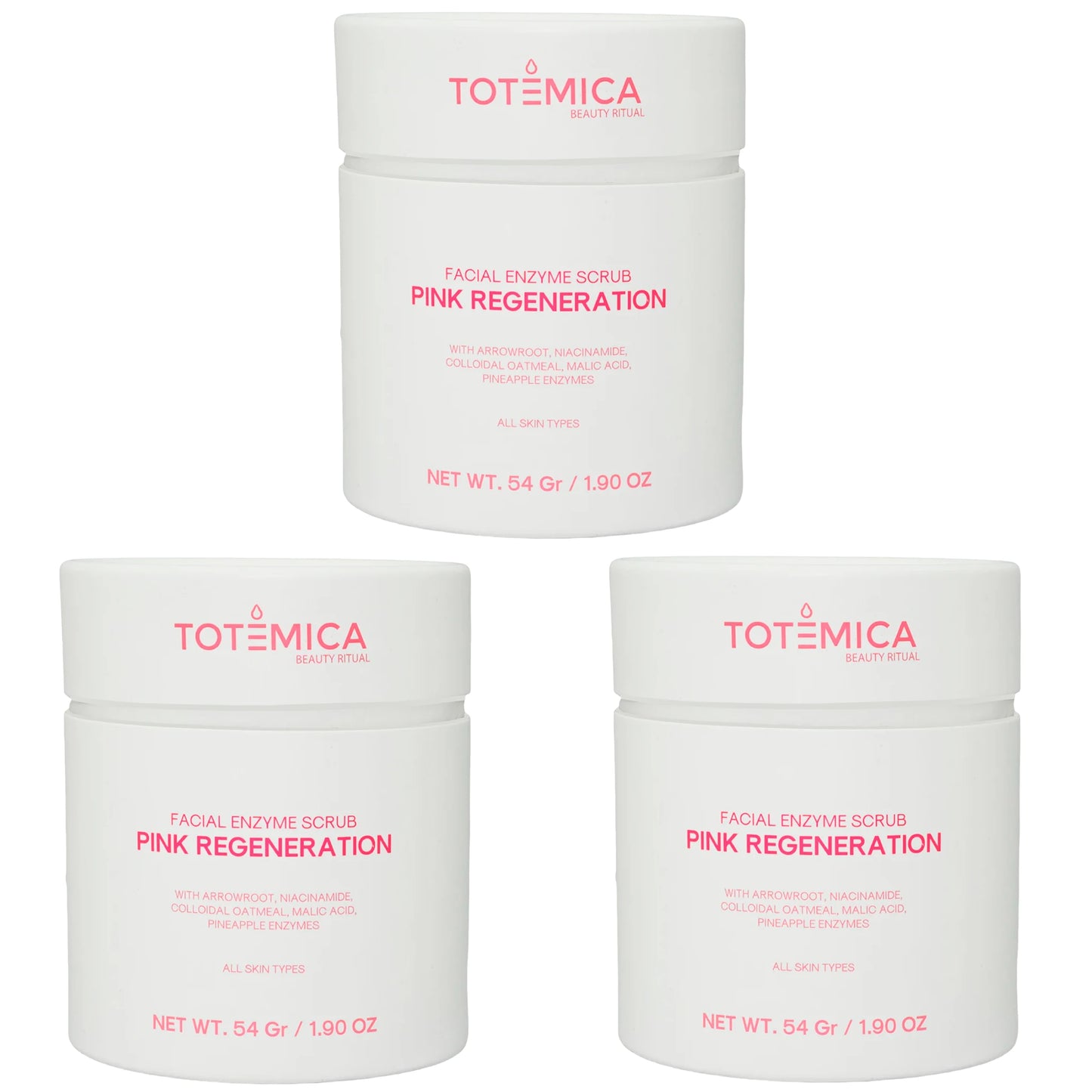 Facial Enzyme Scrub Pink Regeneration - Totemica | Wholesale Makeup