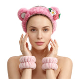 Totemica Spa Headband & Wristband Strawberry - Wholesale 10 Units (TBR26-A20-2)