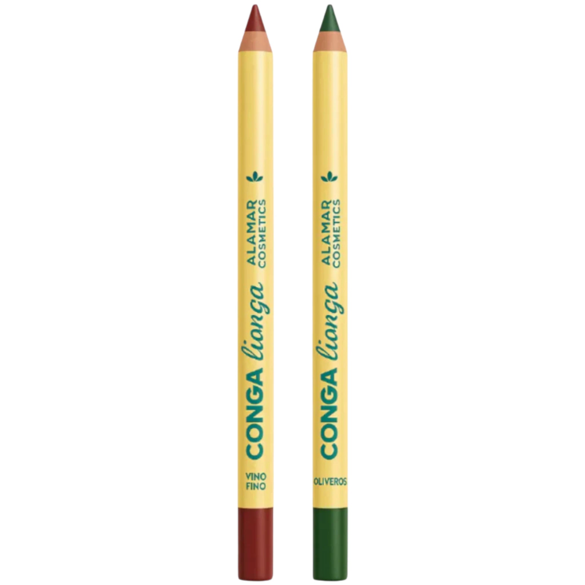 Conga Eyeliner Duo Burgundy & Green - Alamar | Wholesale Makeup