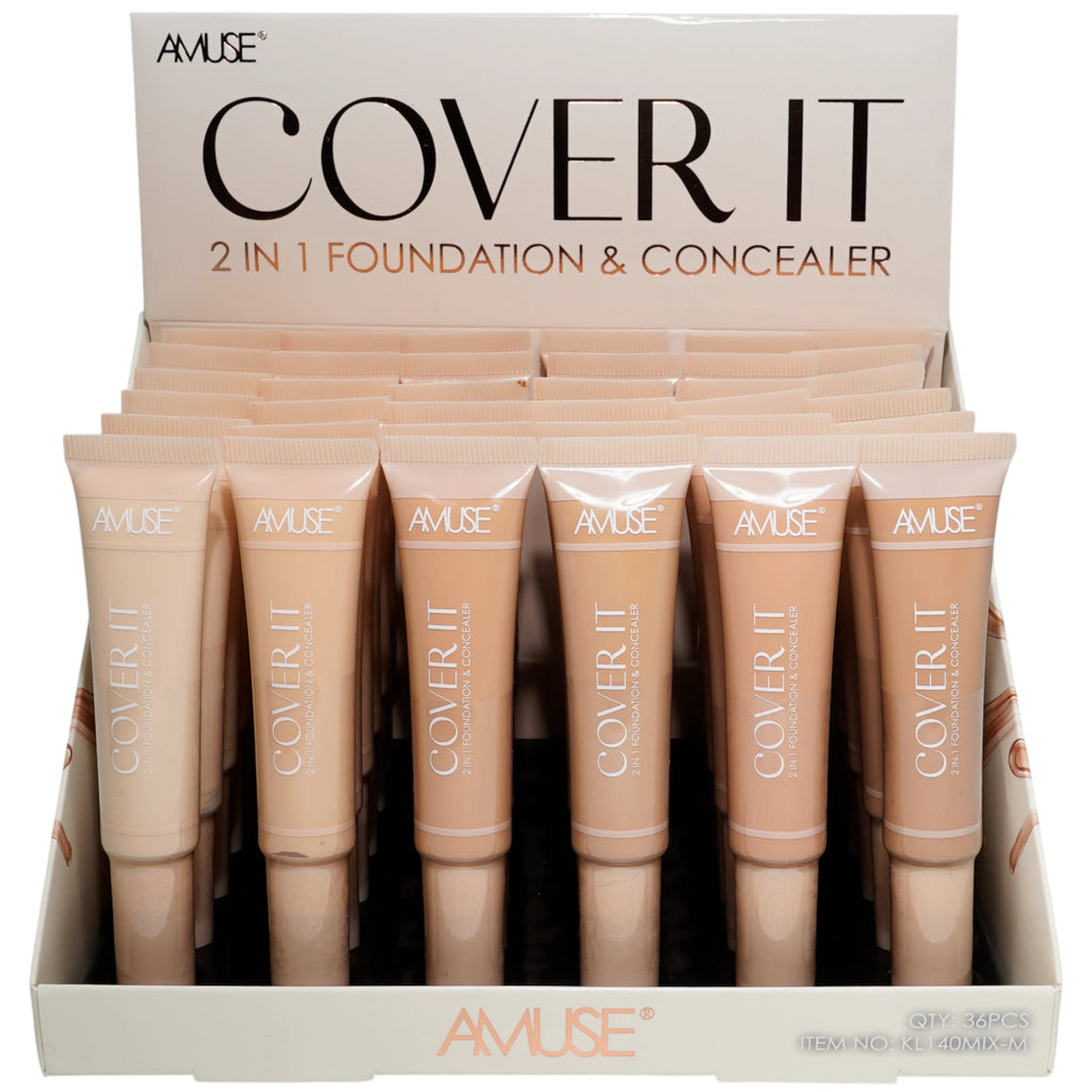 2 In 1 Foundation & Concealer - Amuse | Wholesaler Makeup