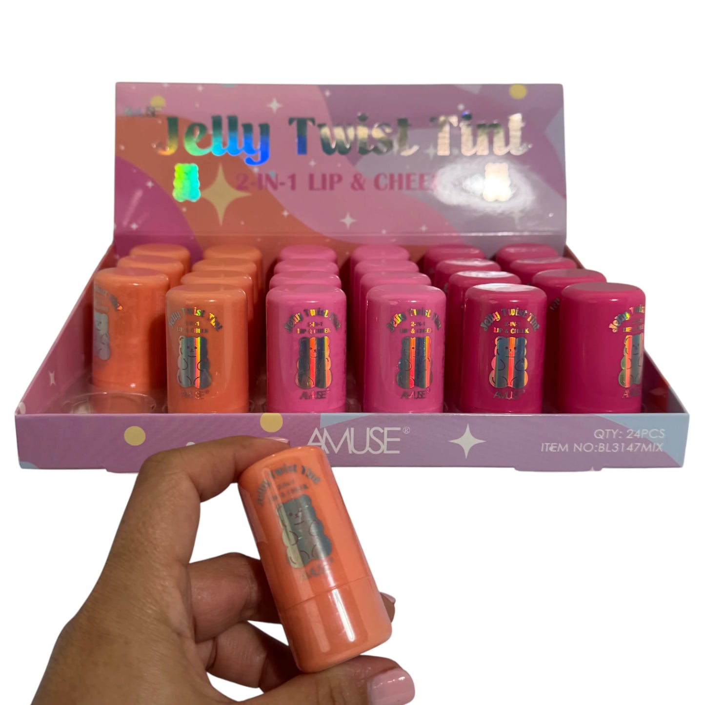 Tinte de Labios y Mejillas Jelly Twist Amuse | Wholesale Makeup