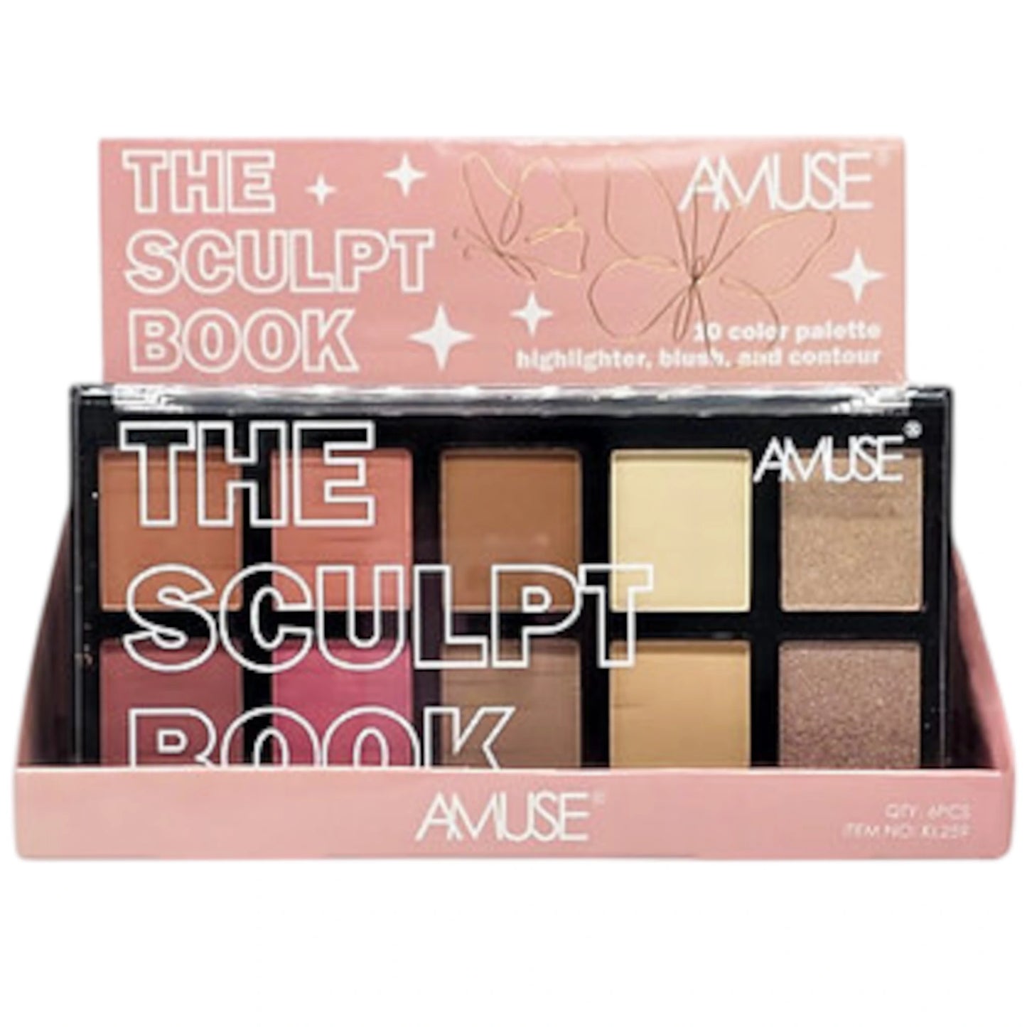 The Sculpt Book 10 Color Palette - Amuse | Wholesale Makeup