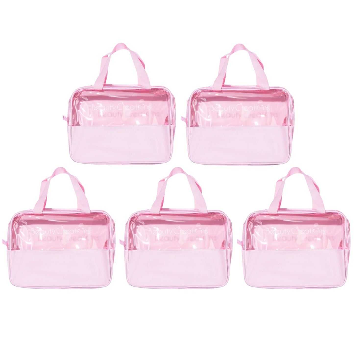 Clear Pink Cosmetic Bag - Beauty Creations | Wholesale Makeup