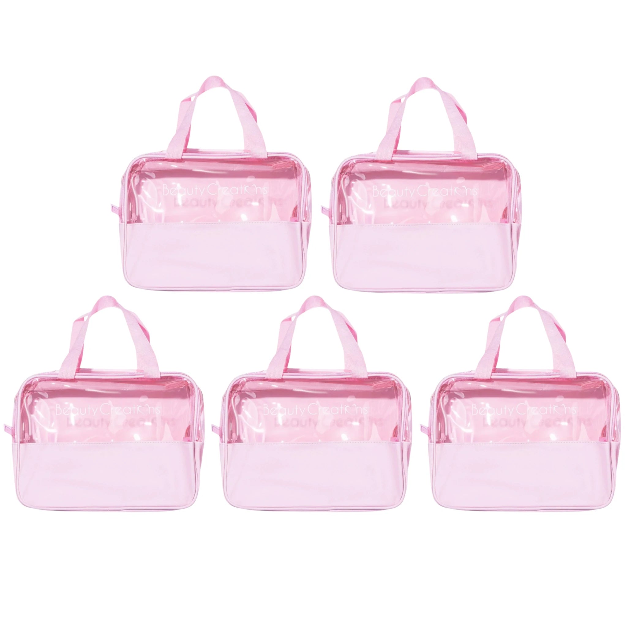 Clear Pink Cosmetic Bag - Beauty Creations | Wholesale Makeup