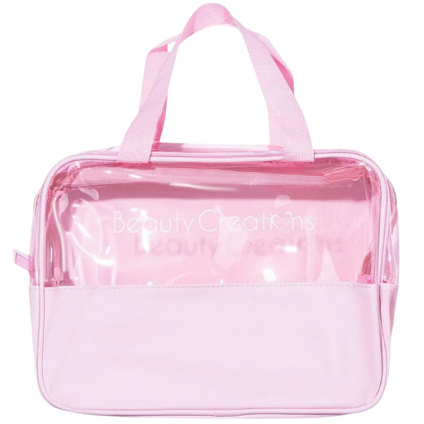 Clear Pink Cosmetic Bag - Beauty Creations | Wholesale Makeup