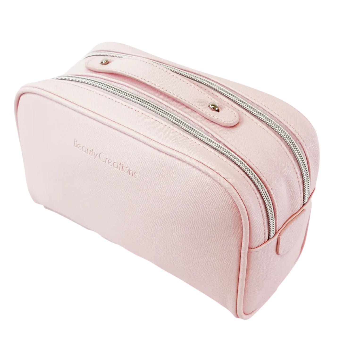 Cosmetic Bag Double Zipper Pink - Beauty Creations | Wholesale Makeup