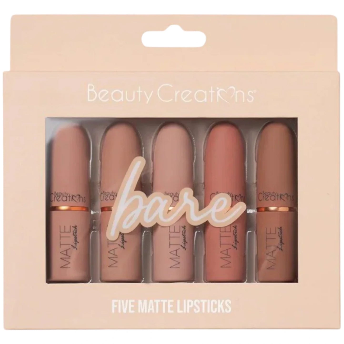 Five Matte Lipstick Bare - Beauty Creations | Wholesale Makeup