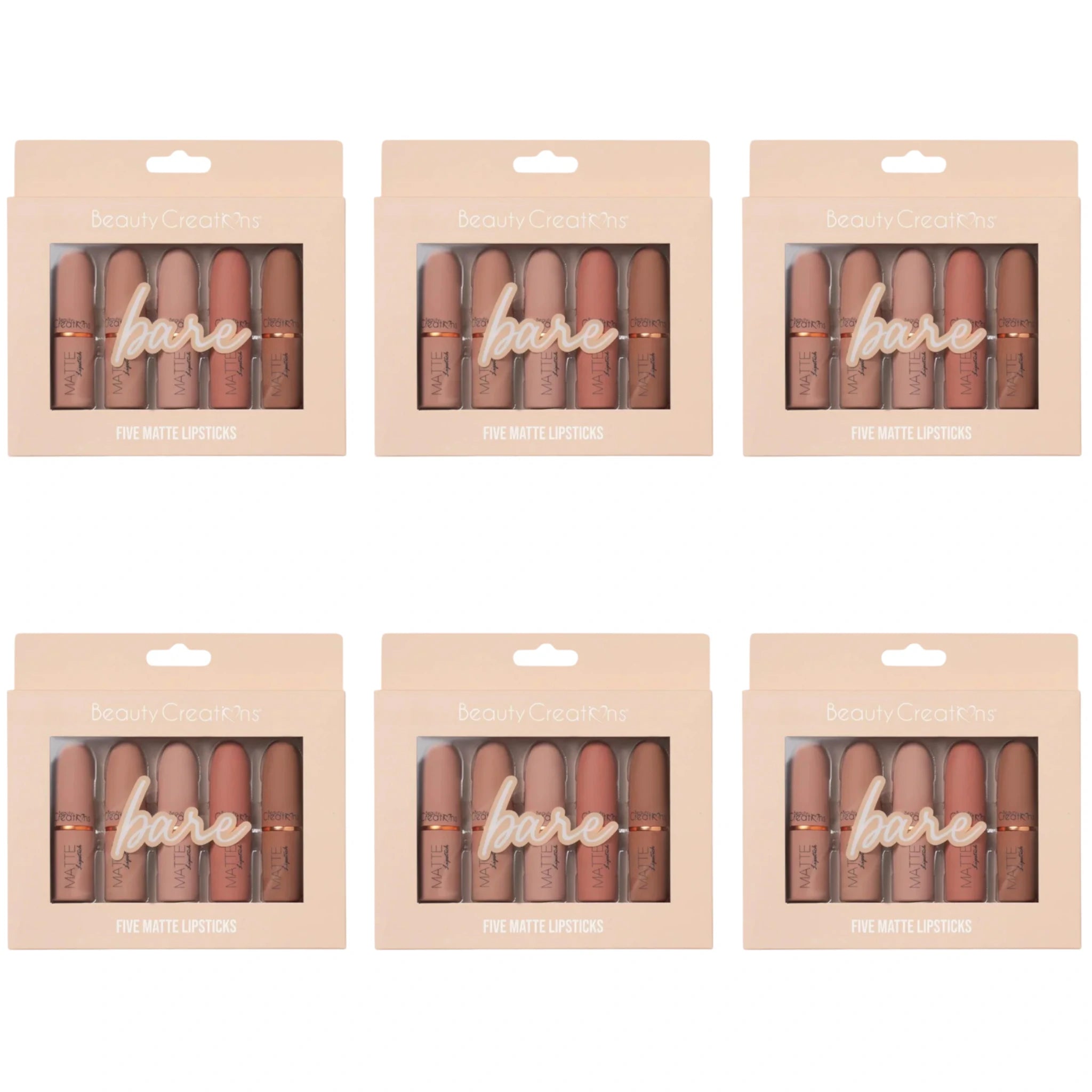 Five Matte Lipstick Bare - Beauty Creations | Wholesale Makeup
