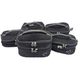 Fleece Cosmetic Bag Black Beauty Creations | Wholesale Makeup