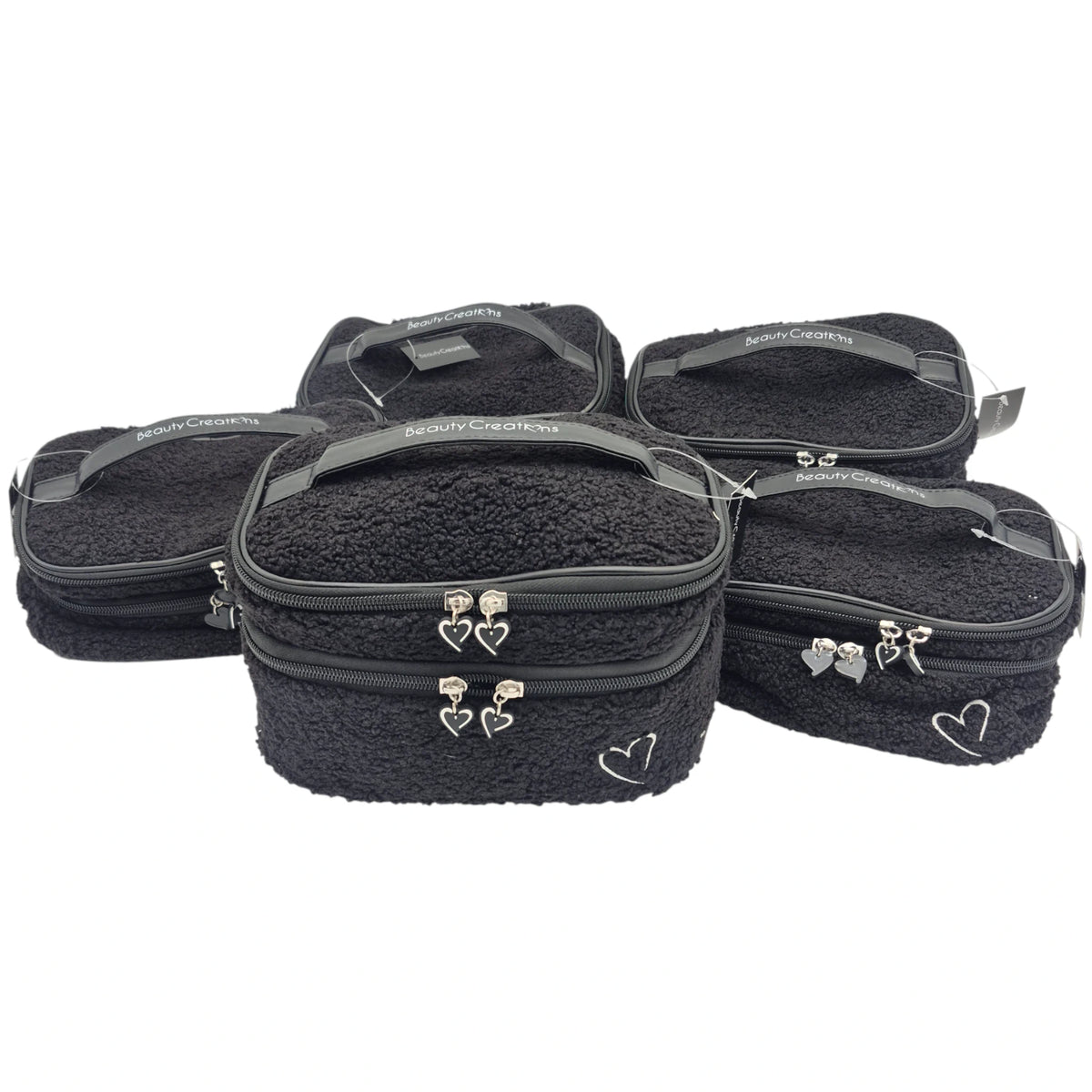 Fleece Cosmetic Bag Black Beauty Creations | Wholesale Makeup