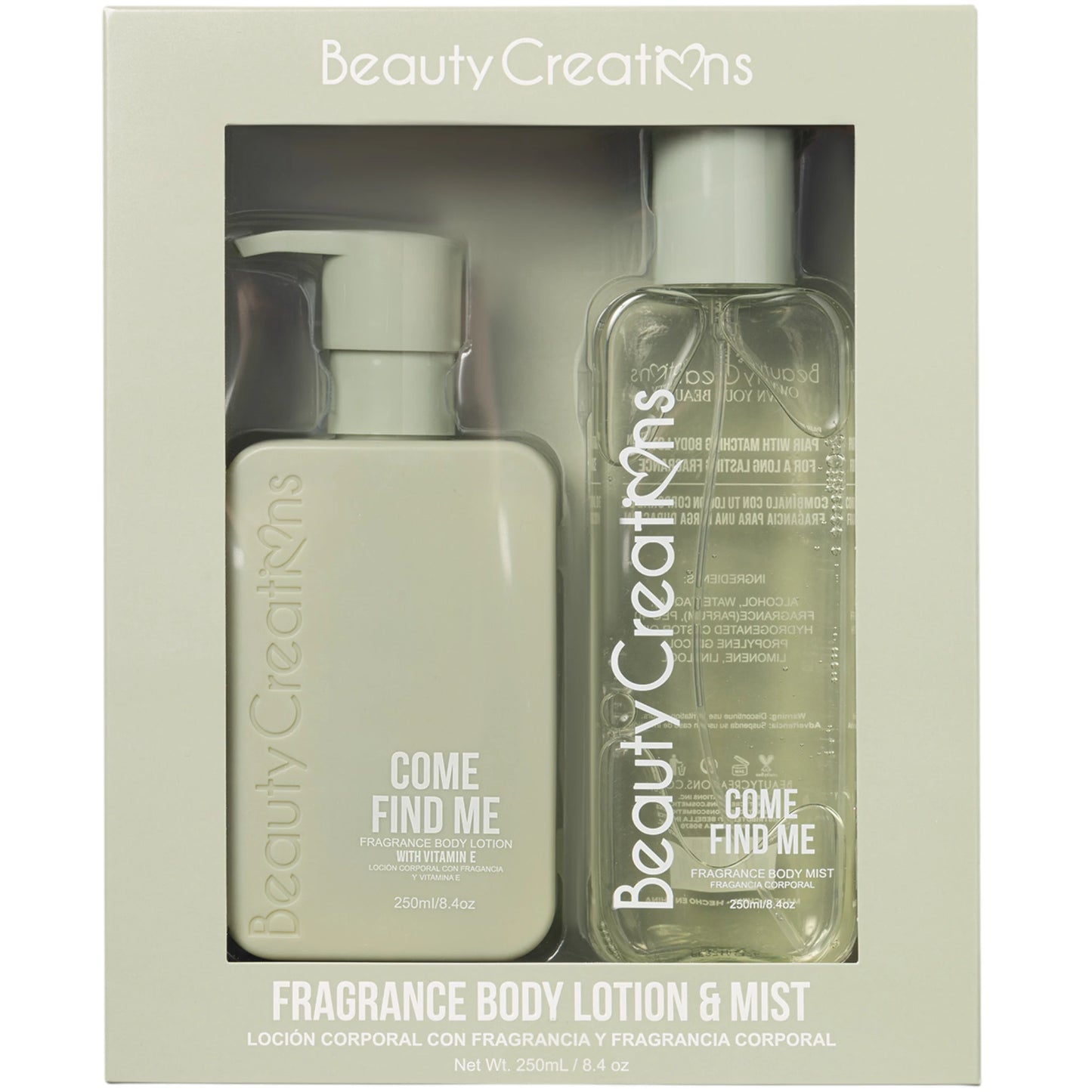 Fragance Body Lotion & Mist Come Find Me | Wholesale Makeup