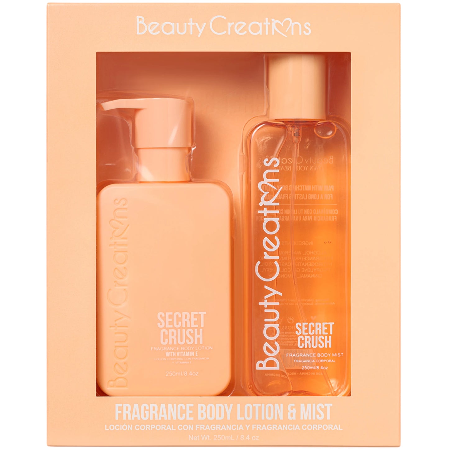 Fragance Body Lotion & Mist Secret Crush | Wholesale Makeup