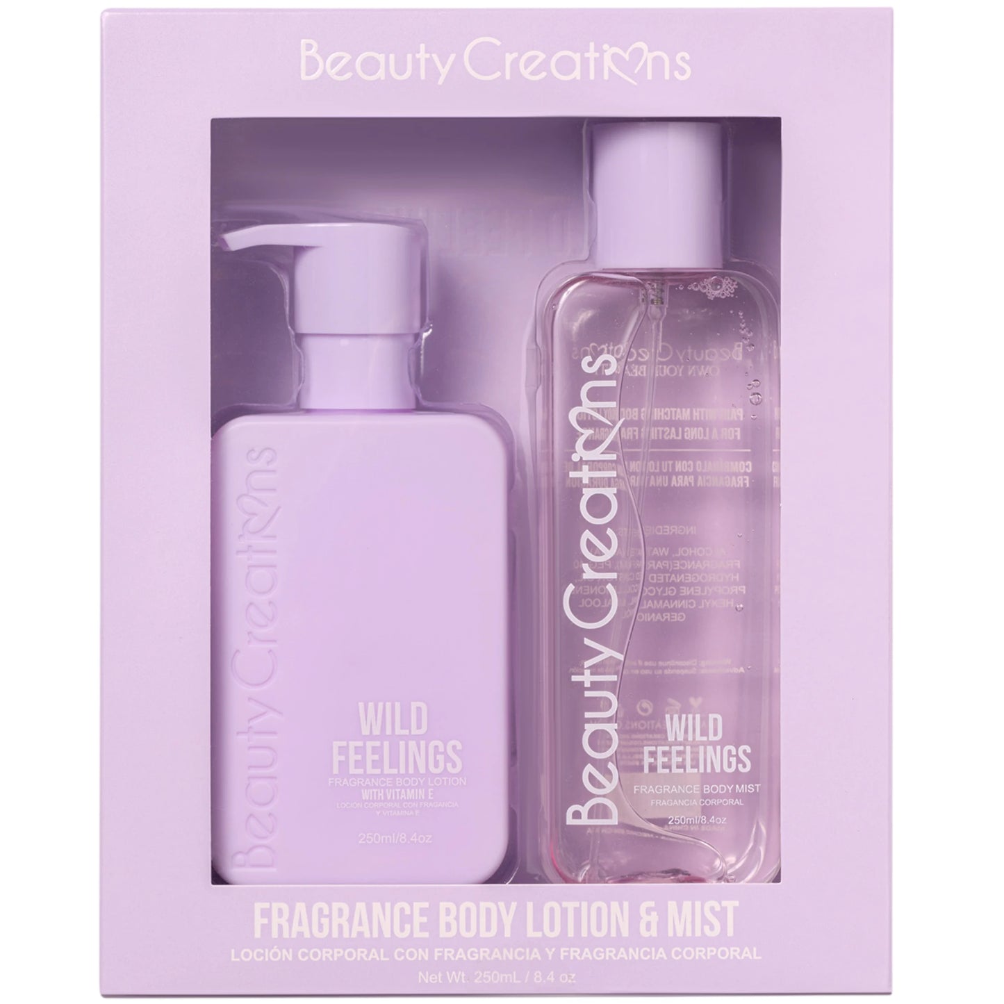 Fragance Body Lotion & Mist Wild Feelings | Wholesale Makeup