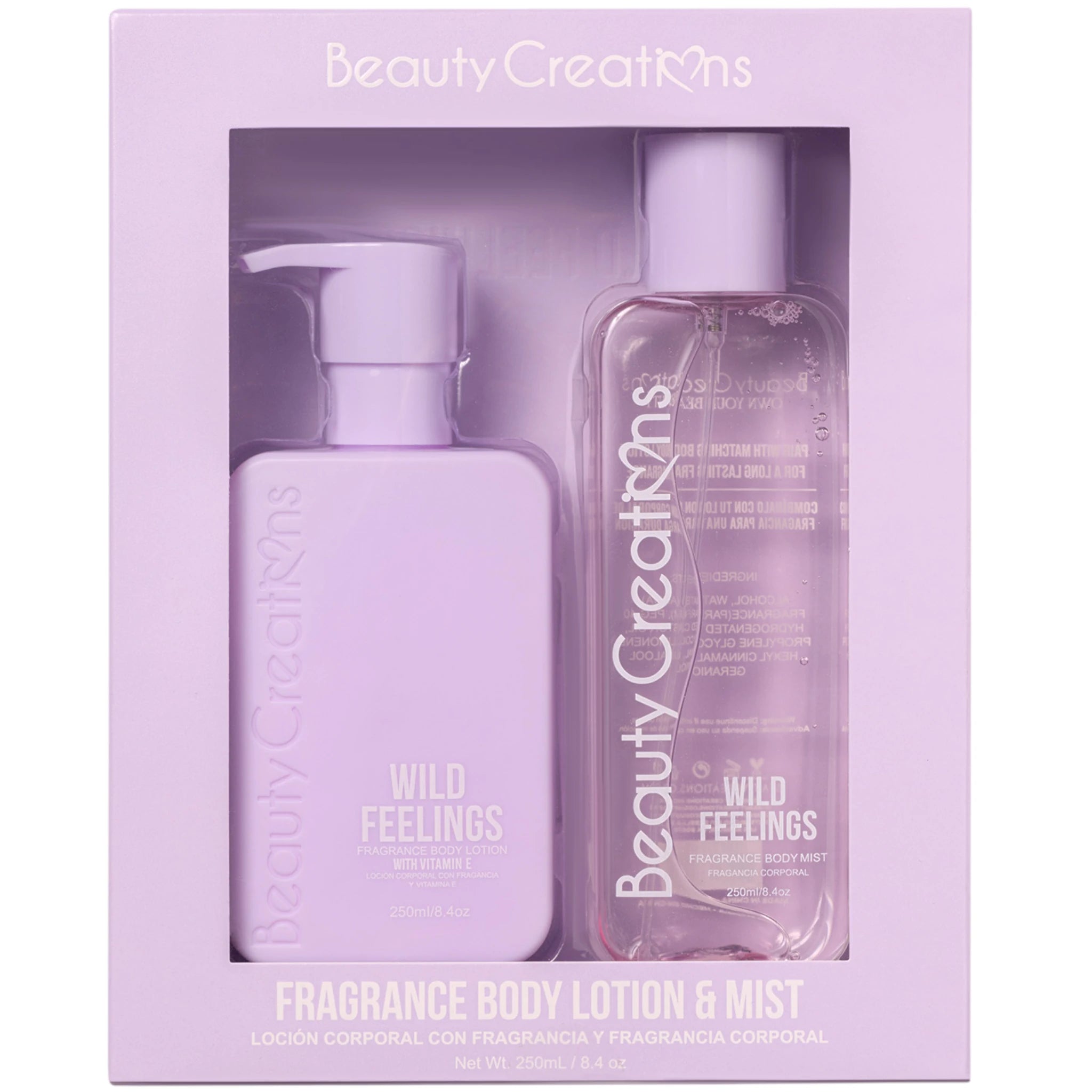 Fragance Body Lotion & Mist Wild Feelings | Wholesale Makeup