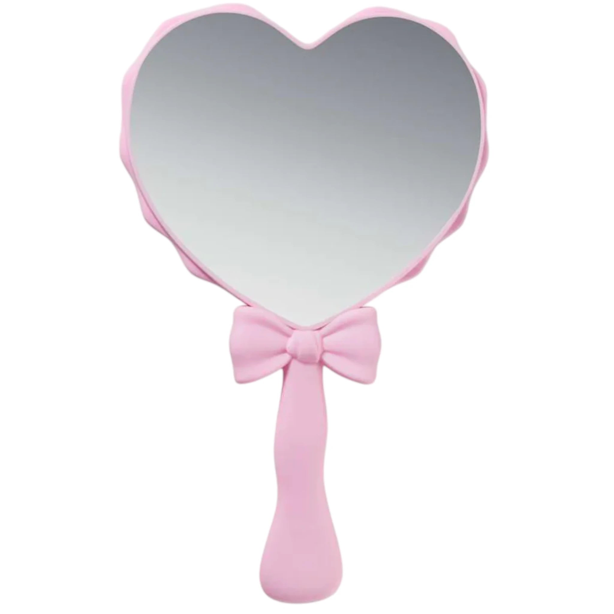 Pink Bow Handheld Mirror Beauty Creations | Wholesale Makeup