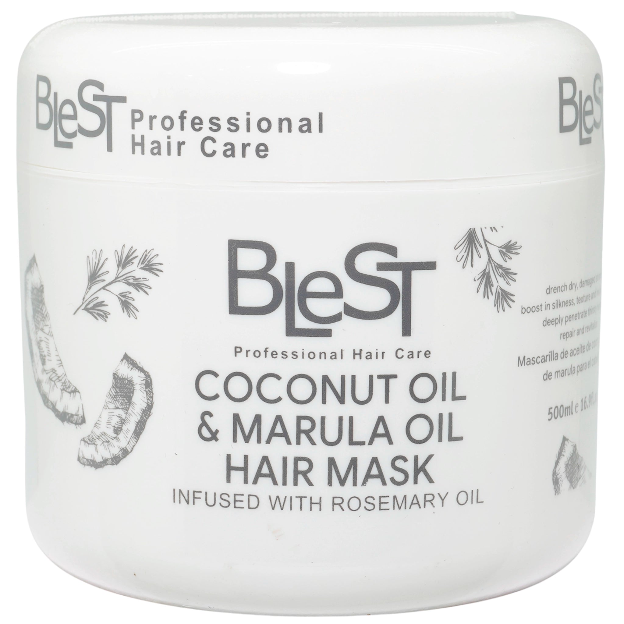 Coconut Oil & Marula Oil Hair Mask - Blest | Wholesale Makeup