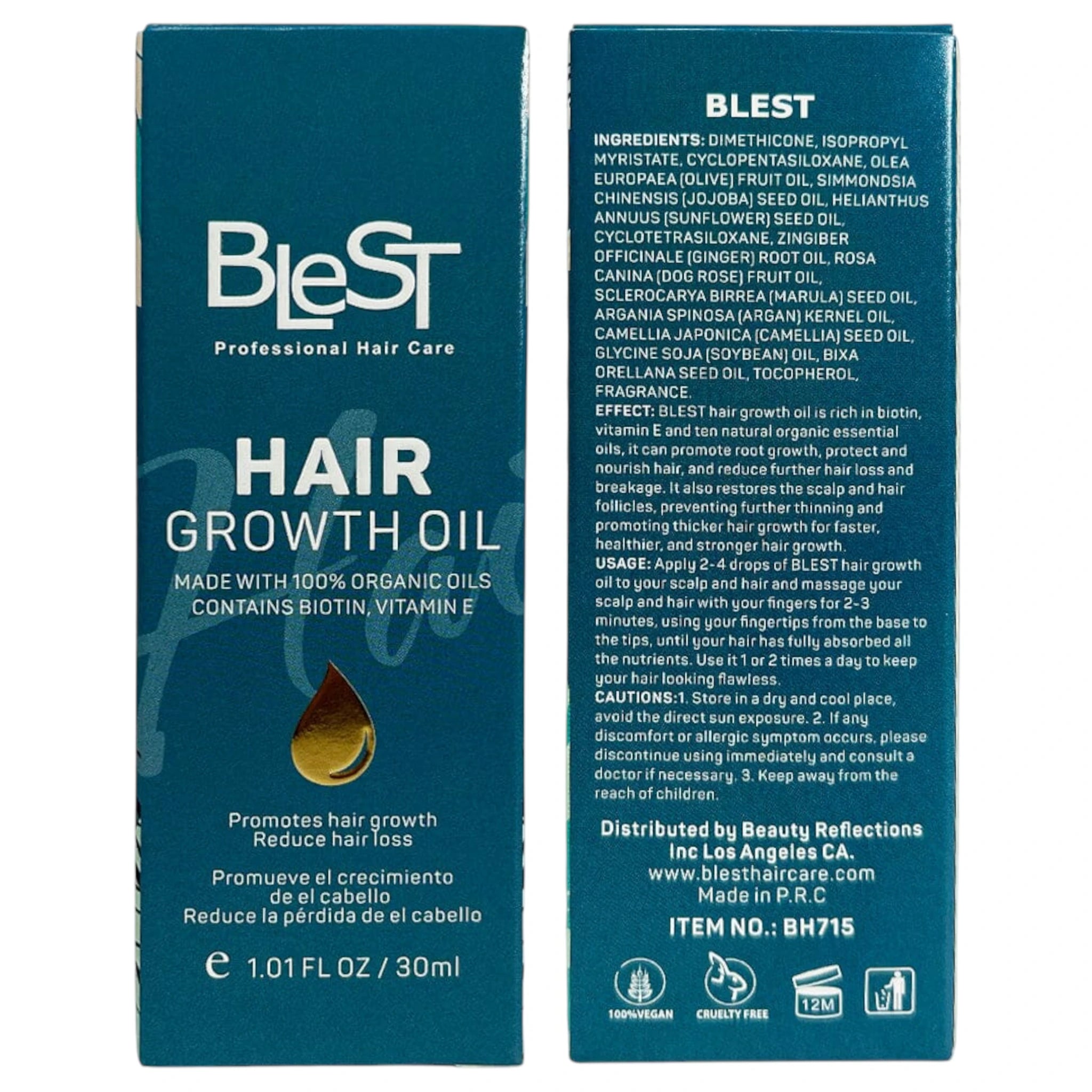 Hair Growth Oil - Blest | Wholesale Makeup