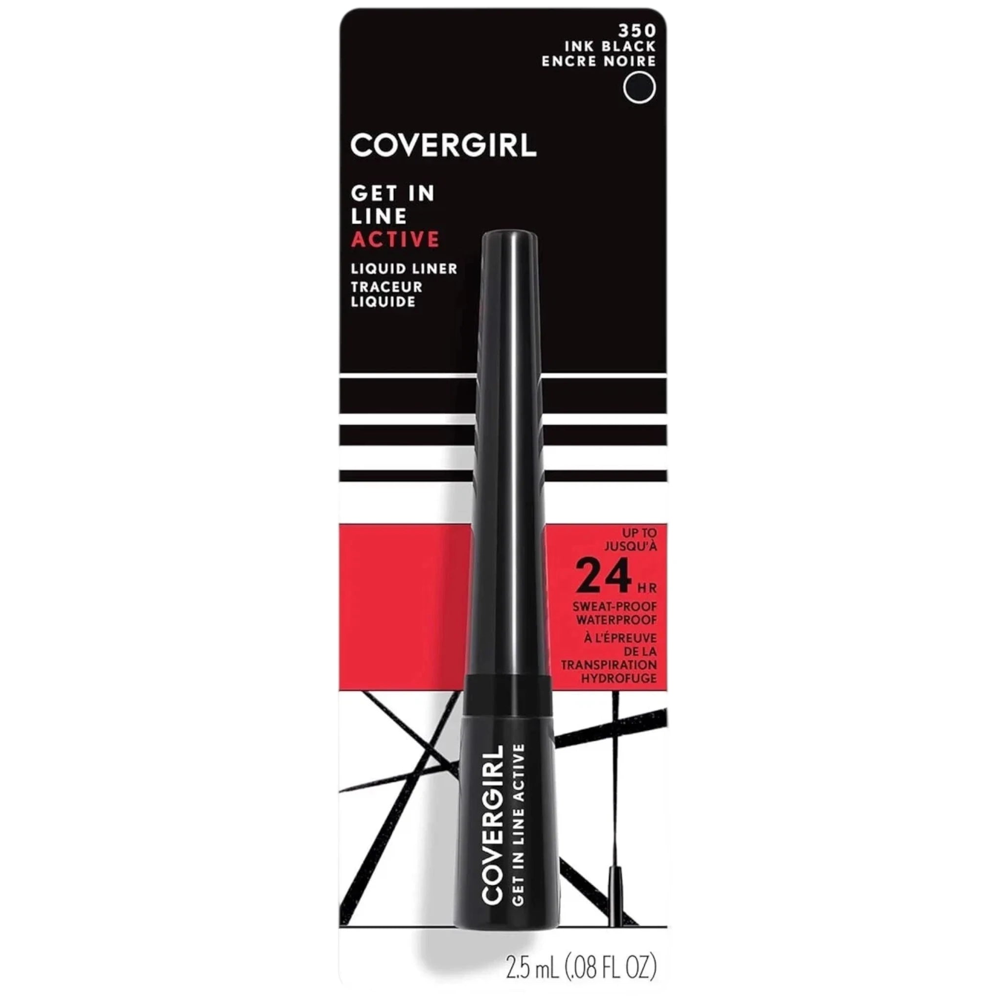 Get In Line Active Eyeliner 350 Ink Black Covergirl | Wholesale Makeup