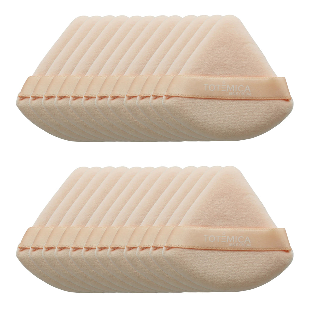 Triangle Velvet Peach Powder Puff Totemica | Wholesale Makeup