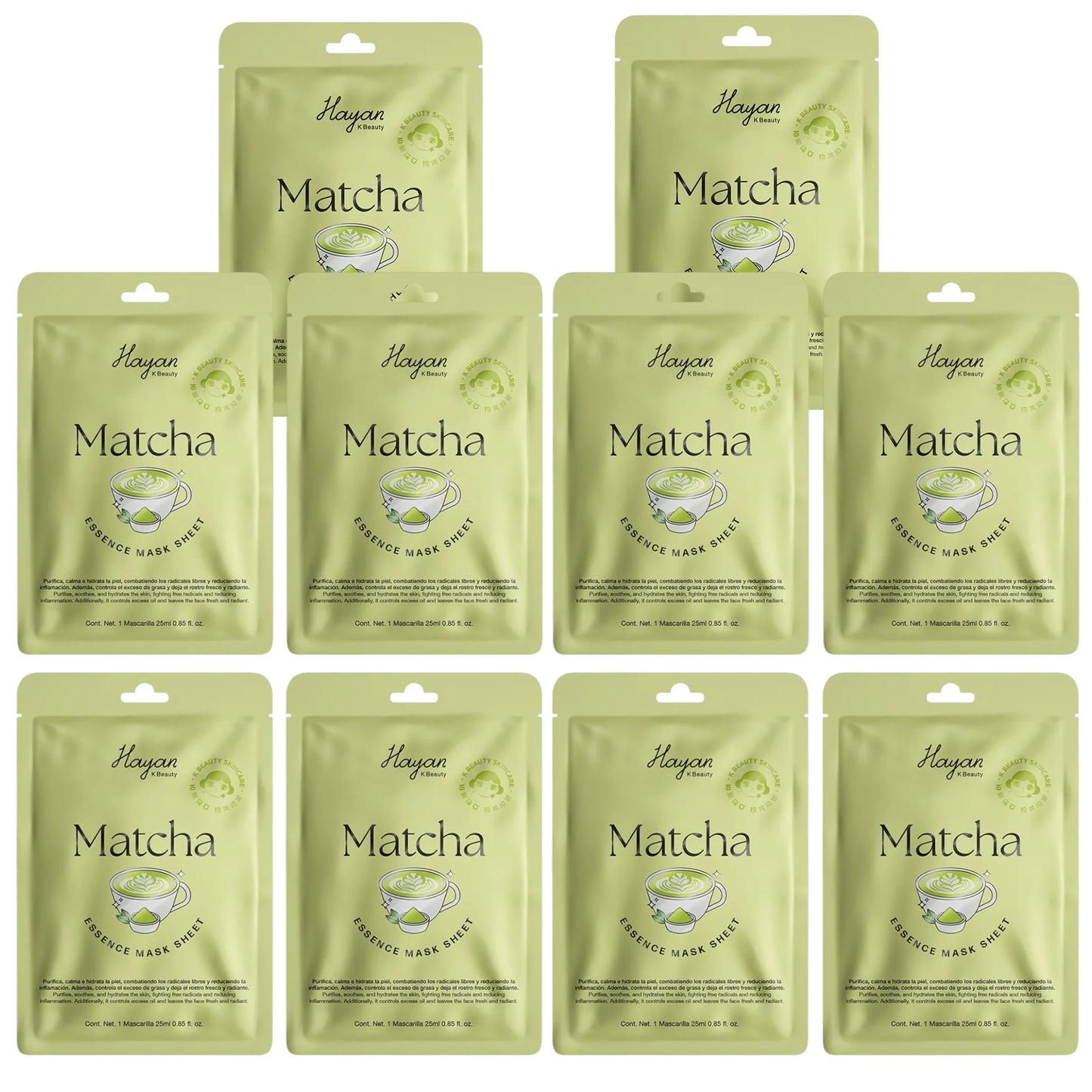 Facial Mask Matcha - Hayan Cosmetics | Wholesale Makeup
