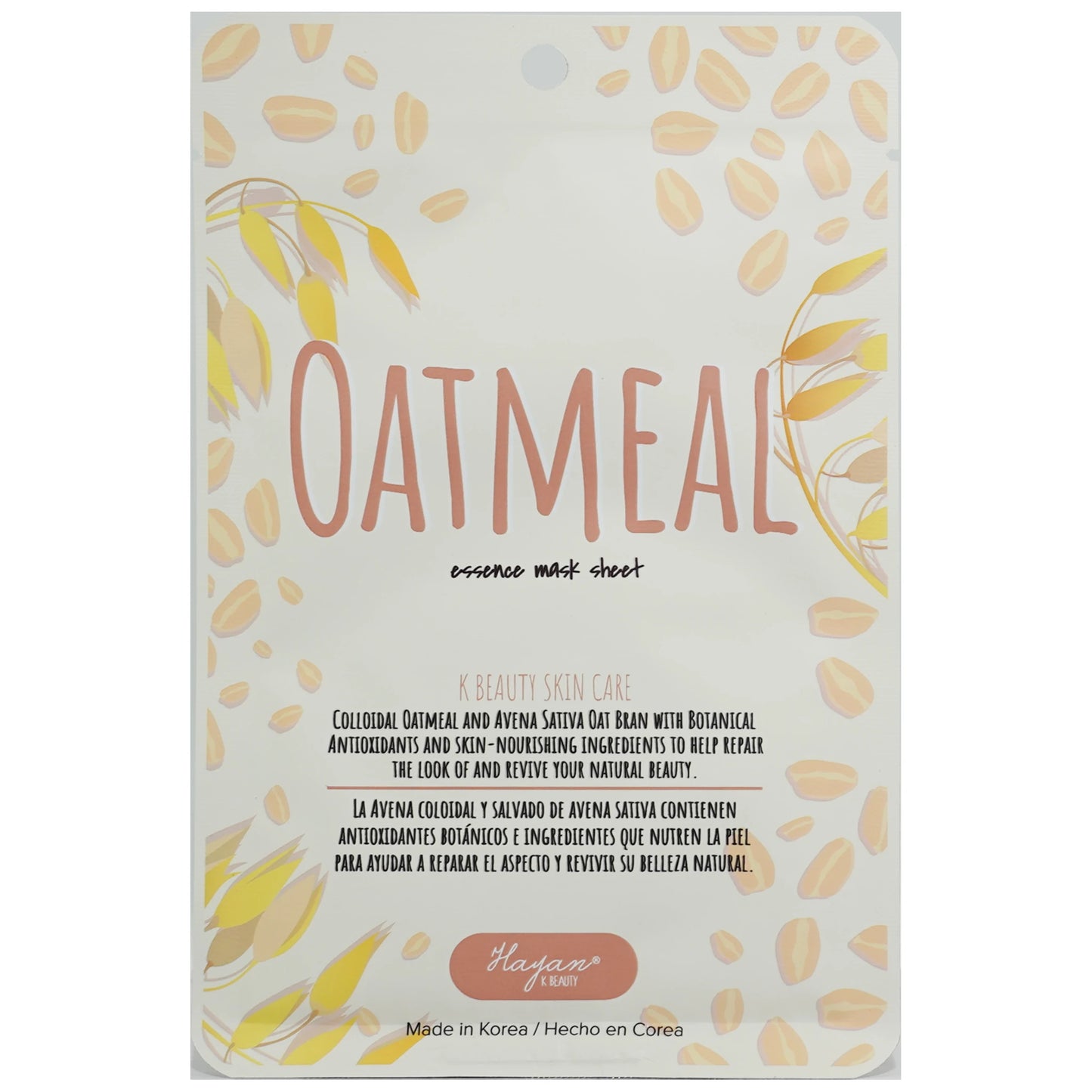 Facial Mask Oatmeal - Hayan Cosmetics | Wholesale Makeup