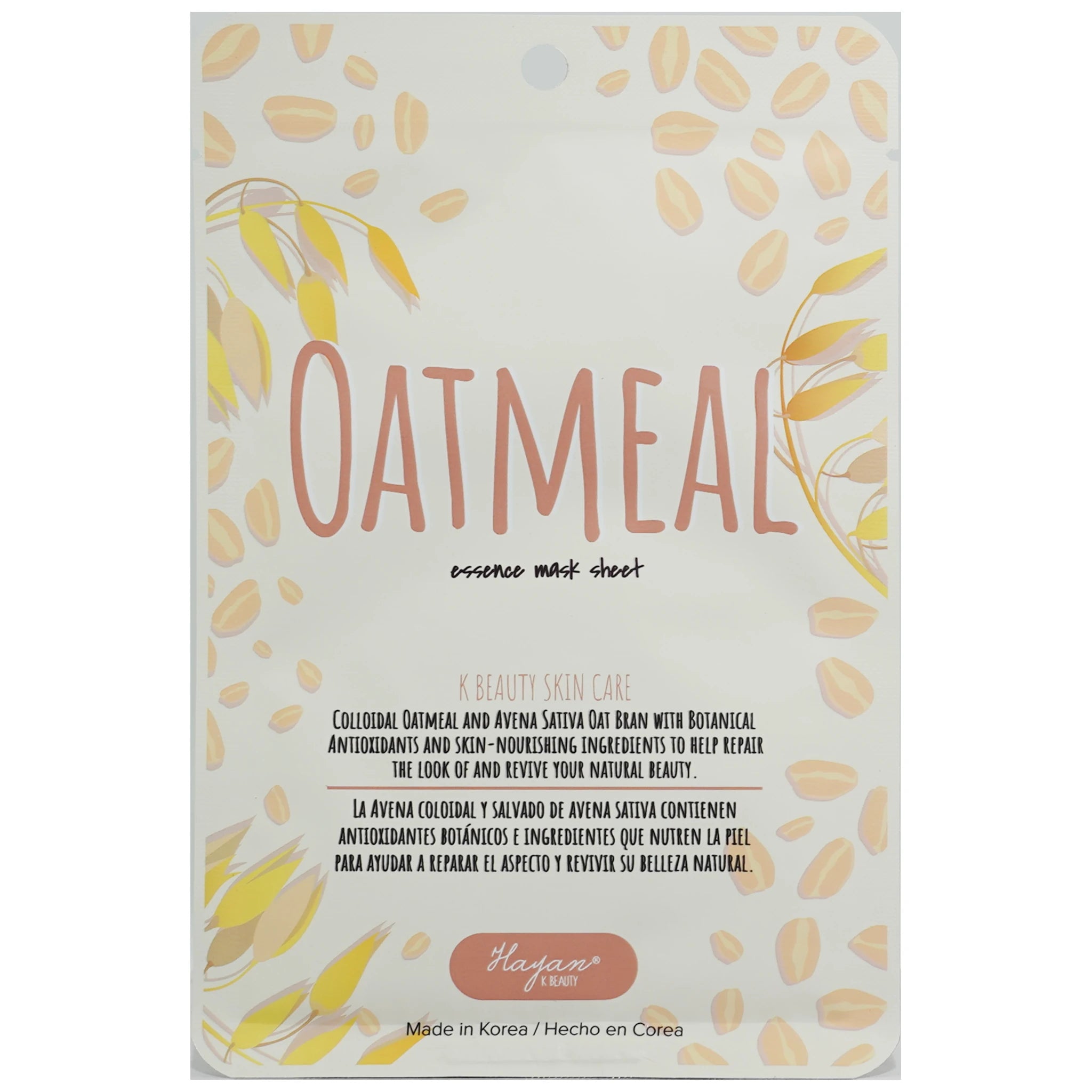 Facial Mask Oatmeal - Hayan Cosmetics | Wholesale Makeup