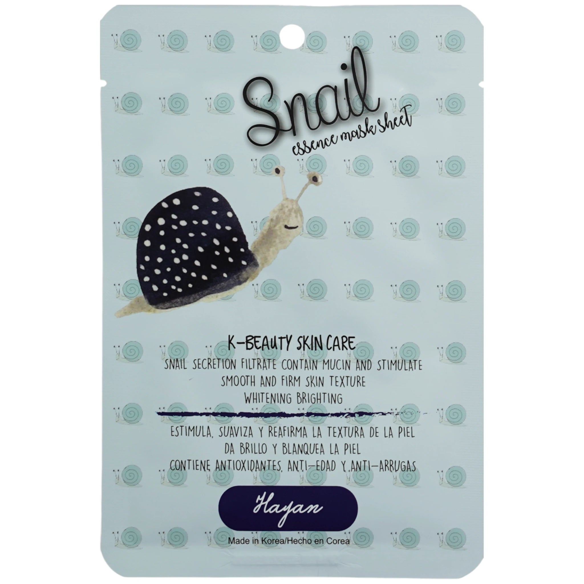 Facial Mask Snail - Hayan Cosmetics | Wholesale Makeup