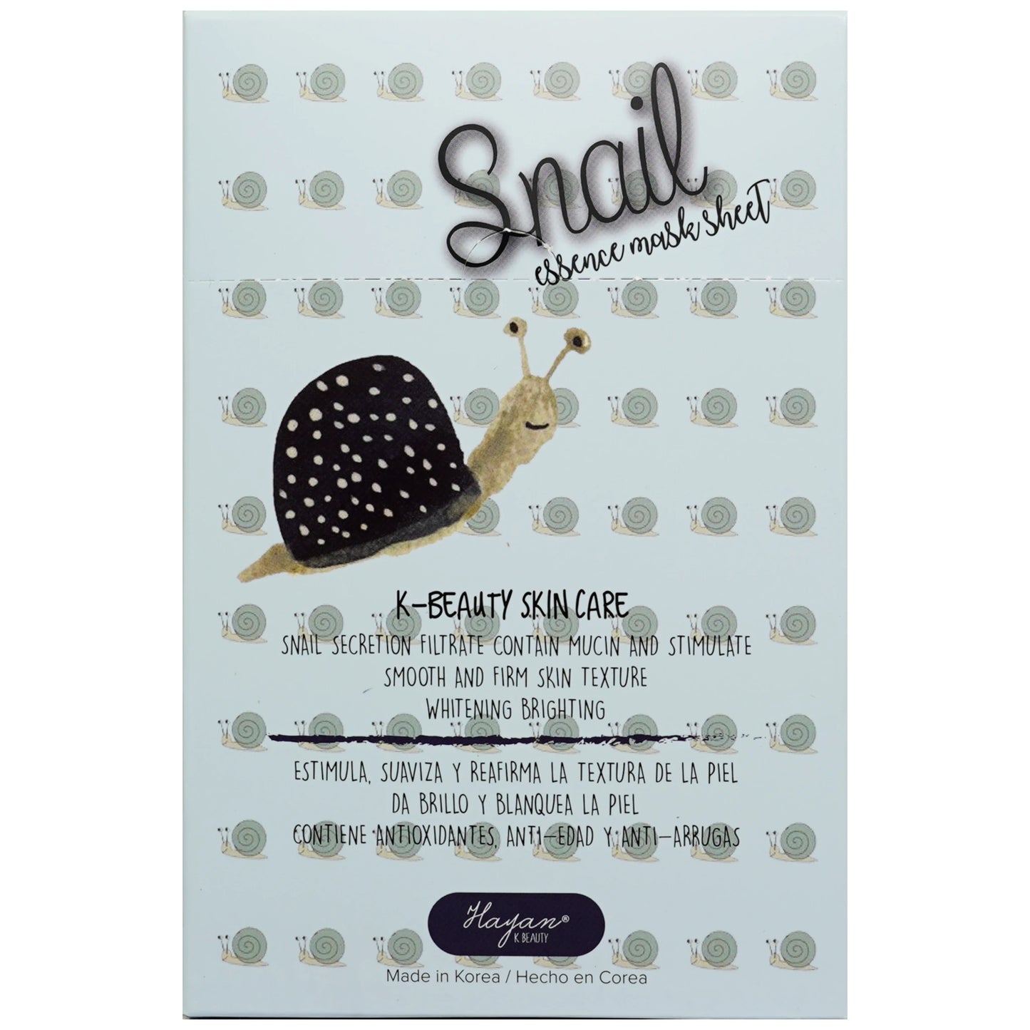 Facial Mask Snail - Hayan Cosmetics | Wholesale Makeup