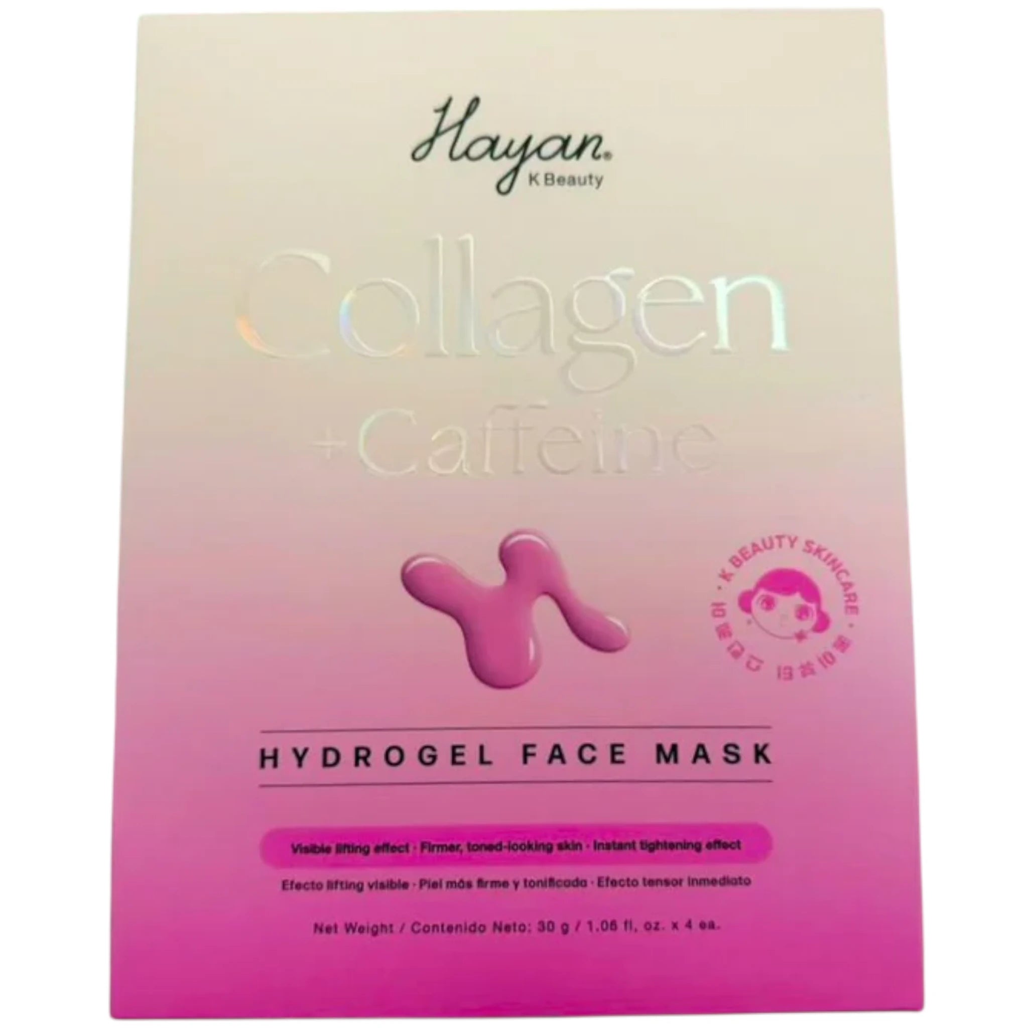 Hydrogel Face Mask Collagen+Caffeine Hayan Cosmetics | Wholesale Makeup