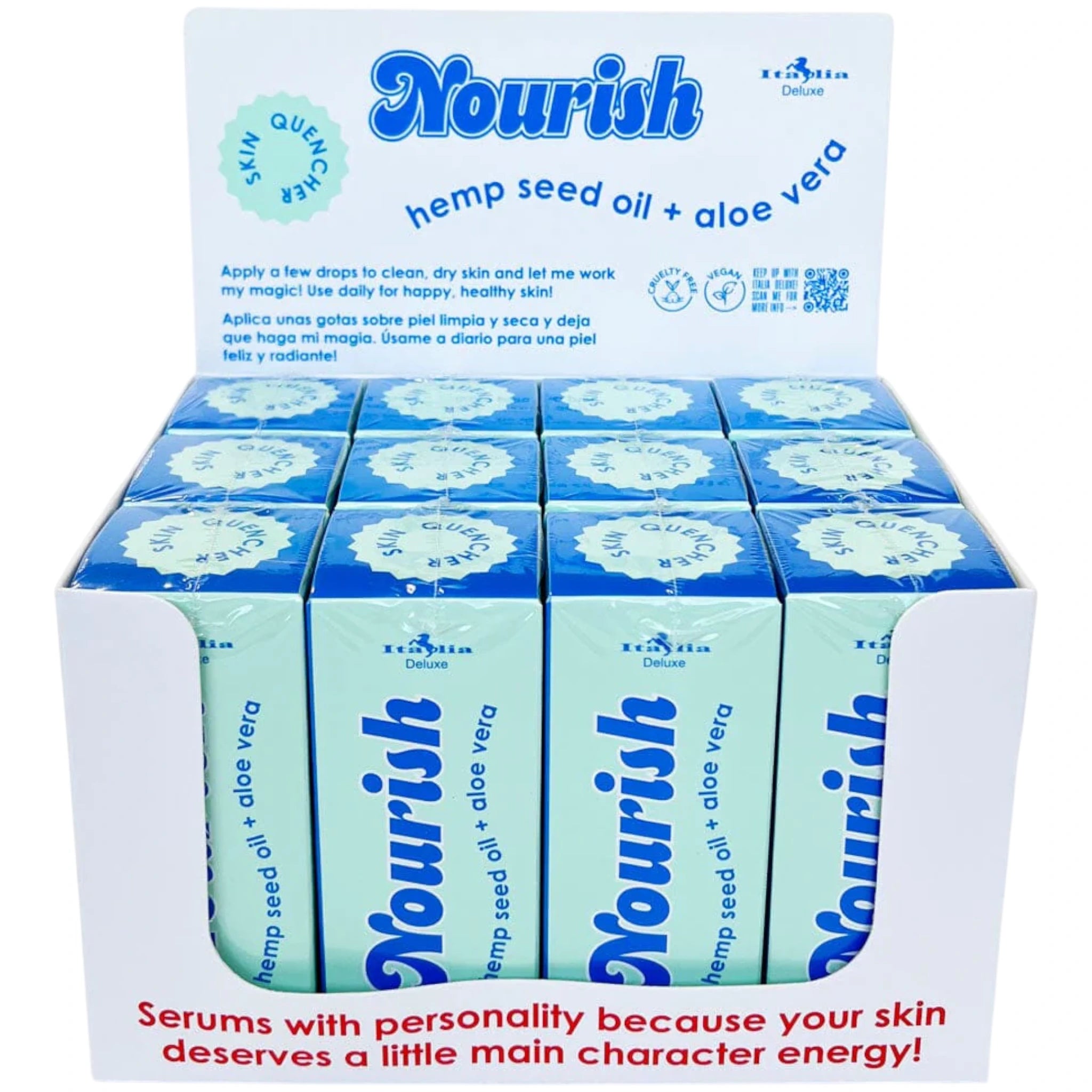 Nourish - Hemp Seed Oil + Aloe Vera Italia Deluxe | Wholesale Makeup