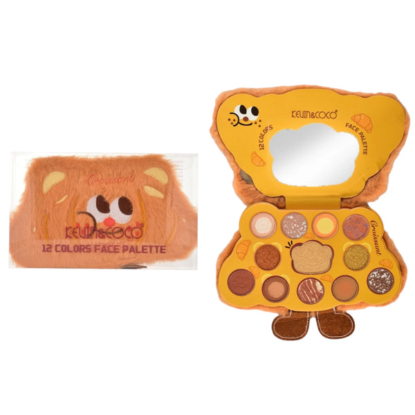 12 Colors Face Palette Croissant Kevin & Coco | Wholesale Makeup