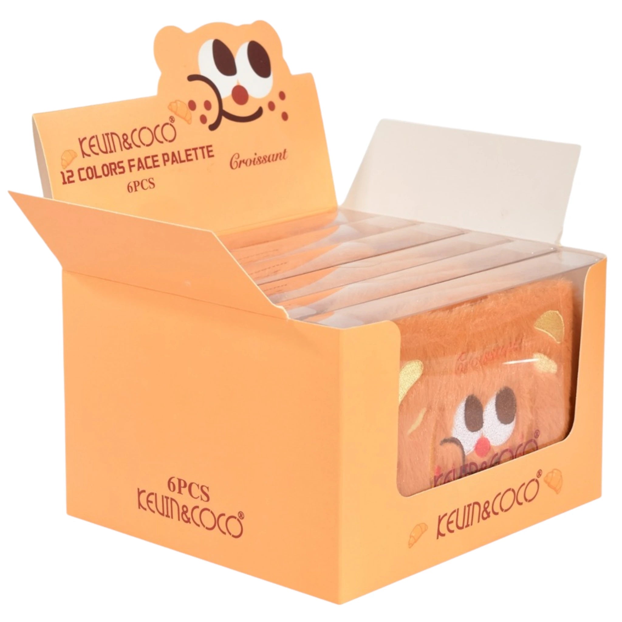 12 Colors Face Palette Croissant Kevin & Coco | Wholesale Makeup