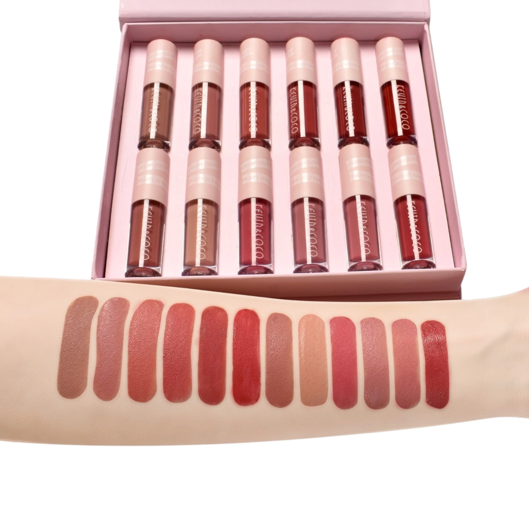 12 Colors Matte Lip Gloss - Kevin & Coco | Wholesale Makeup