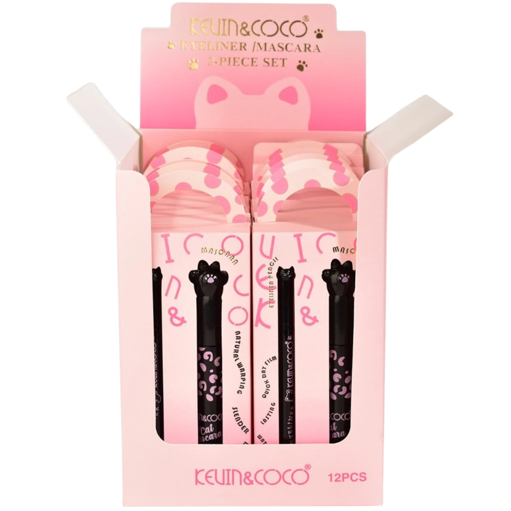 2 Piece Set Eyeliner-Mascara - Kevin & Coco | Wholesale Makeup