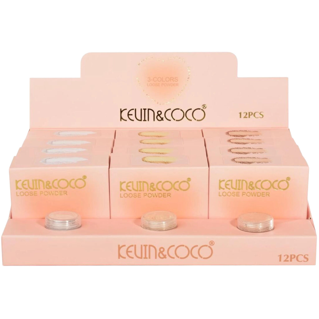 3 Colors Loose Powder - Kevin & Coco | Wholesale Makeup