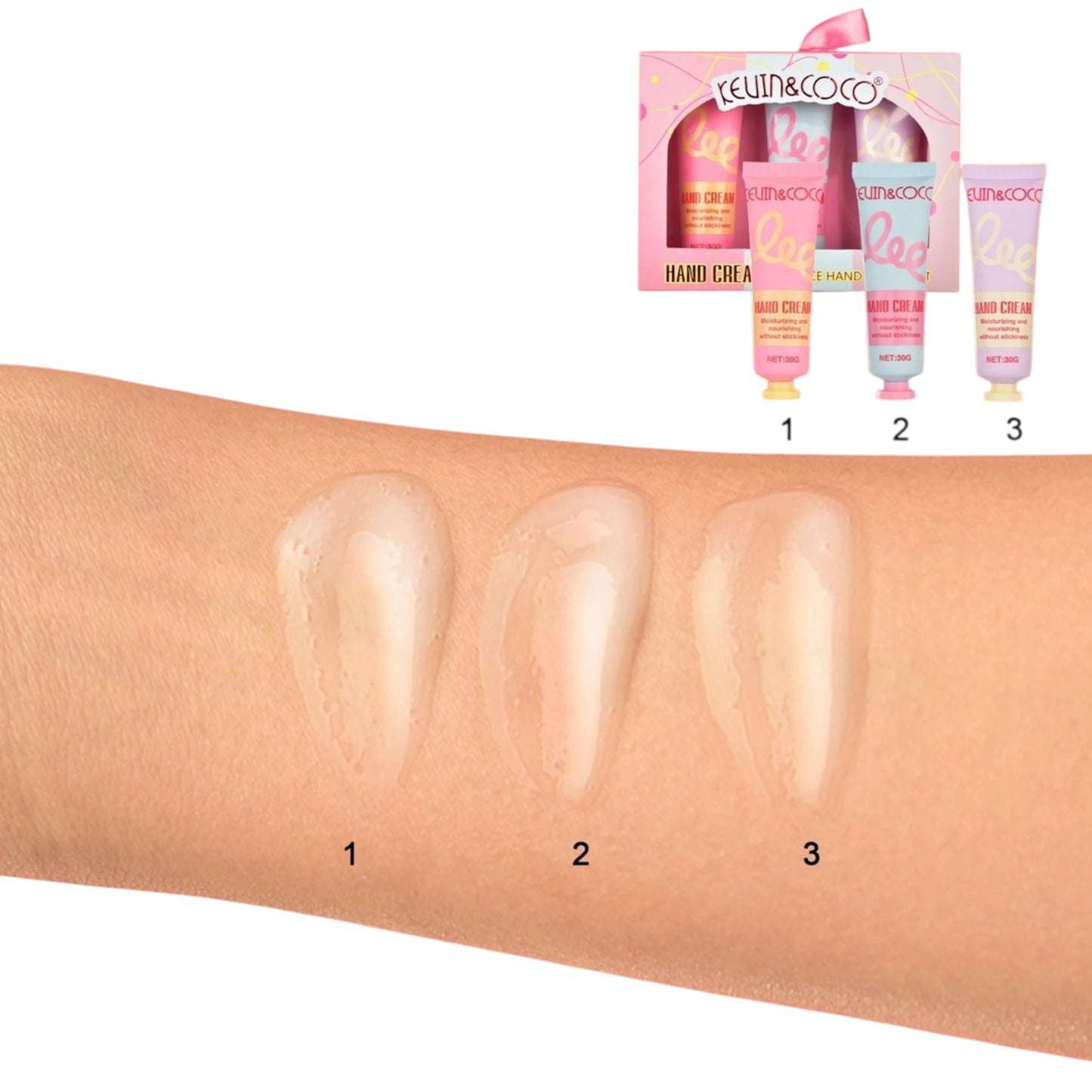 3-Piece Hand Cream - Kevin & Coco | Wholesale Makeup