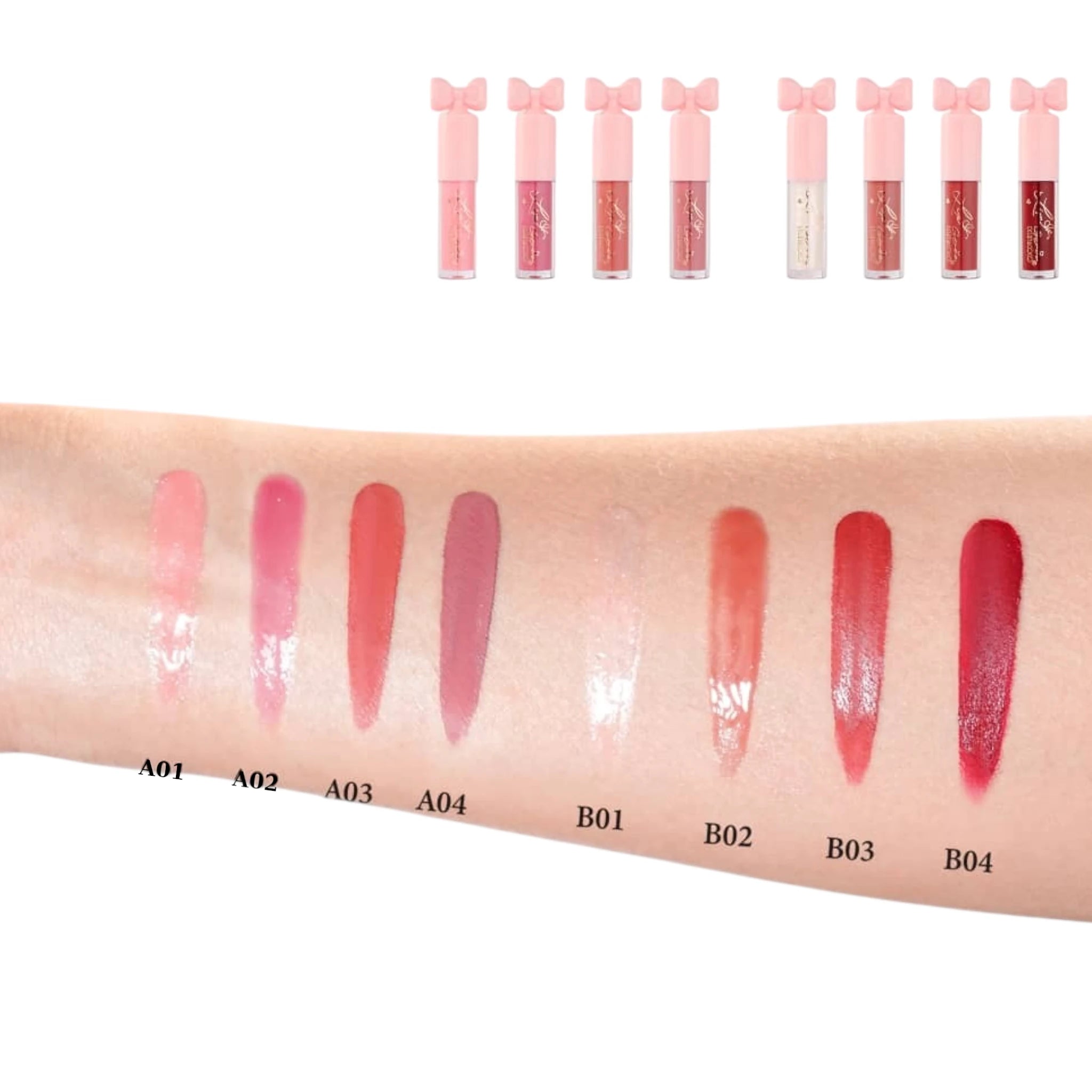 4 Colors Lip Gloss Set  - Kevin & Coco | Wholesale Makeup
